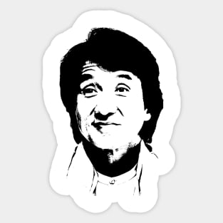 jackie chan pop art portrait Sticker